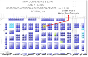 NFPA 2017 map of booth 984